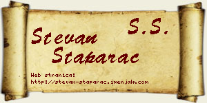 Stevan Staparac vizit kartica